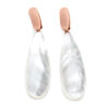 orecchini goccia lunga white