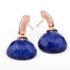 Orecchini Goccia a Castagna Blu Sodalite