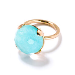 Anello Cabochon 12 mm e 16 mm Turchese Amazzonite