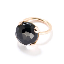 Anello Cabochon 12 mm e 16 mm Nero Onice
