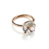 Anello Semipreziosi 12 mm Cristallo di Rocca