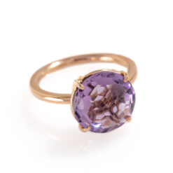 anello semipreziosi 12mm ametista lavanda
