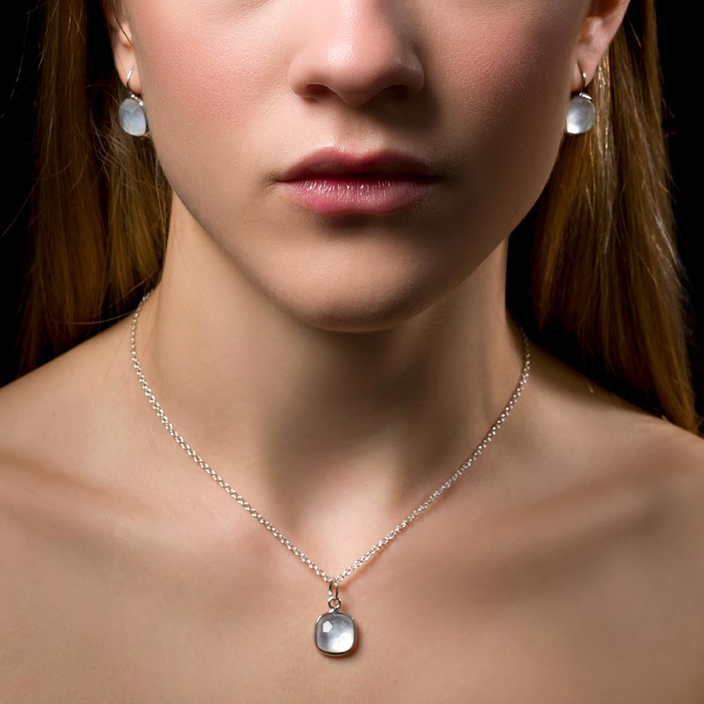 Ciondolo Madreperla Bianca - Argento - immagine 2
